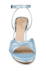 Sky Blue | Skylar Peep Toe Platform Sandals Front