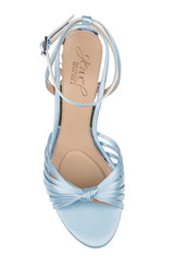 Sky Blue | Skylar Peep Toe Platform Sandals Top