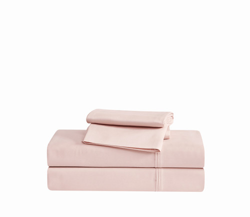 Blush | Cotton Sateen Blush Sheet Set Silo