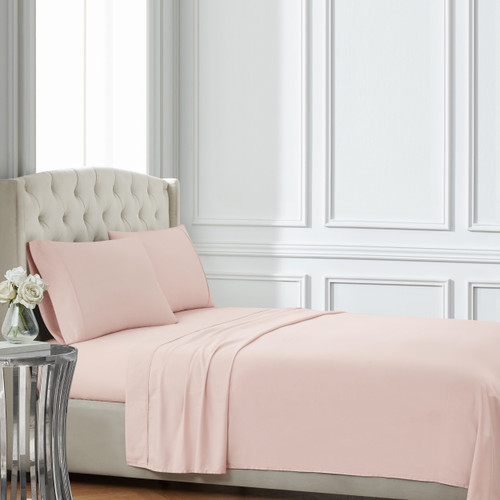 Blush | Cotton Sateen Blush Sheet Set Alt 1