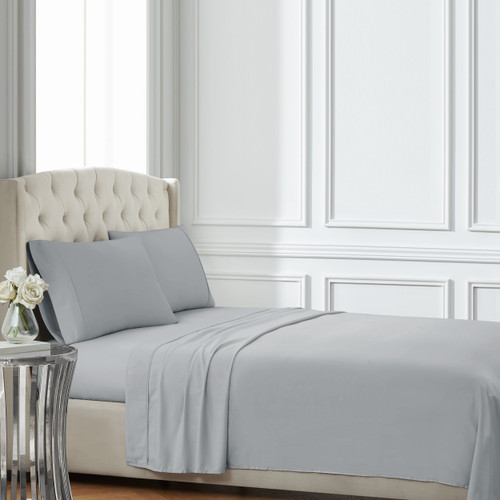 Grey | Cotton Sateen Grey Sheet Set Alt 1