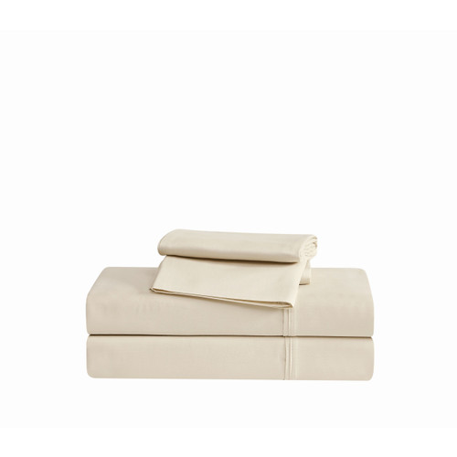 Tan | Cotton Sateen Tan Sheet Set Silo