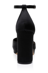 Black | Stephanie Platform Pumps Back