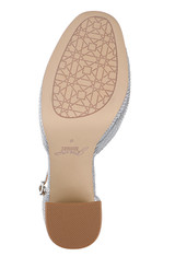 Silver Fabric | Stephanie Platform Pumps Sole