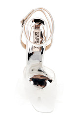 Soft White | Tess Block Heel With Poof