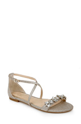 Light Gold | Tessy Satin Evening Sandal