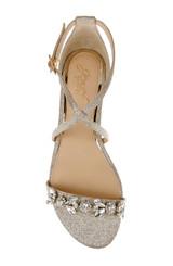 Light Gold | Tessy Satin Evening Sandal