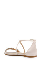 Champagne | Tessy Satin Evening Sandal