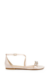Champagne | Tessy Satin Evening Sandal