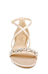 Champagne | Tessy Satin Evening Sandal