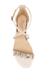 Champagne | Tessy Satin Evening Sandal