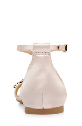 Champagne | Tessy Satin Evening Sandal