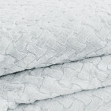 Lt. Grey | Carved Lattice Faux Fur Throw Closeup