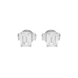 TXE01995-WGGD | Emerald-Cut Diamond Stud Earrings