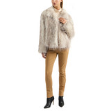 Natural | Yoshi Faux Feather Fur Jacket