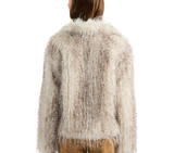 Natural | Yoshi Faux Feather Fur Jacket