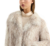 Natural | Yoshi Faux Feather Fur Jacket